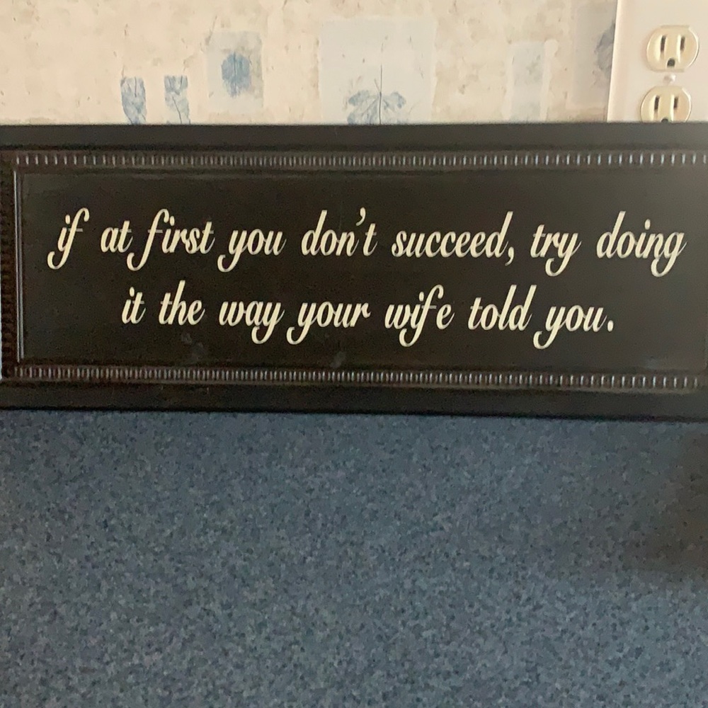 Metal sign